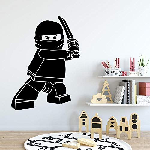 NIUZHENBAOS Cartoon Ninja - Stilvolle Kreative Kinderzimmer Wandaufkleber, Kinderzimmer Wanddekoration, Abnehmbare Vinyl Wandaufkleber 43 * 55 cm von NIUZHENBAOS