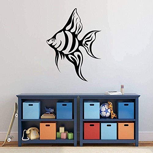 NIUZHENBAOS Schwarz-Weiß-Fisch Einfache Wandaufkleber - Geeignet Für Wohnzimmer, Schlafzimmer, Büro Wanddekoration, Abnehmbare Vinyl Wandaufkleber 28 * 42 cm von NIUZHENBAOS