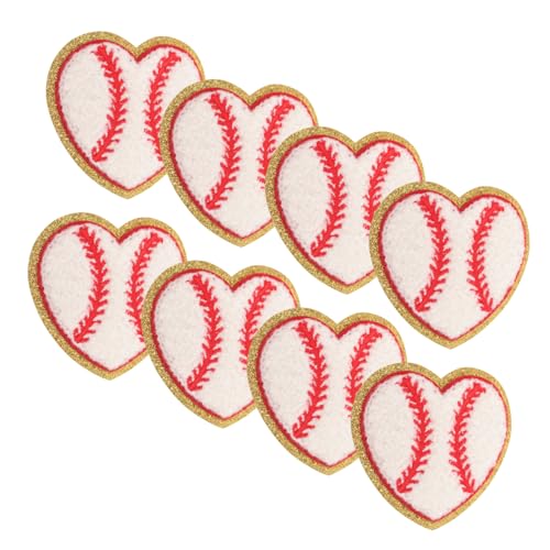 Sticknadel, Kleidung Aufkleber 8 Stück Stickerei-Patches, Basketball-Dekor, kleine Mantel-Patches, multifunktionale Kleidungs-Patches, austauschbare Patches, Kleidungsbedarf, Kleidungszubehör, dekorat von NIYADO