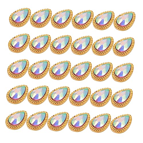 NIYANGLE 1 Satz Schmuck Aus Nagellegierung Nageldiamanten Strasssteine Strass Flache Rückseite Groß Nagelkunstaufkleber Blau Strasskunst Nagelaufkleber Maniküre-strasssteine Golden 30 Stück NIYANGLE 1 Satz Schmuck Aus Nagellegierung Nageldiamanten Strasssteine Strass Flache Rückseite Groß Nagelkunstaufkleber Blau Strasskunst Nagelaufkleber Maniküre-strasssteine Golden 30 Stück von NIYANGLE