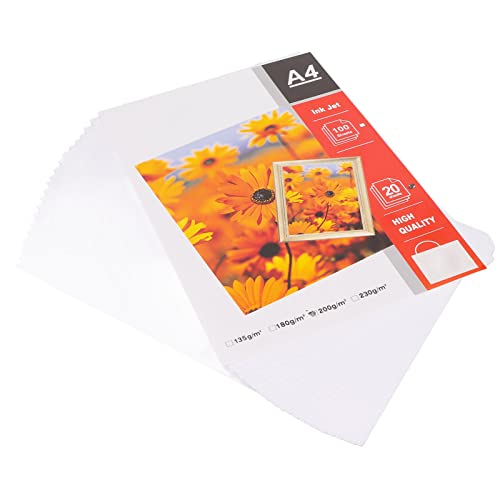 20pcs Mate Photographic Paper Langable Papier 8.3x11.7in Schnelltrocknungspapier für die Herstellung von Dokumenten, die Im Haus Drucken von NIZUUONE