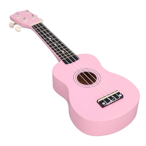 Kinderspielzeug-Ukulele-Gitarre, Holz-Kinderspielzeuggitarre, 4 Saiten, Kleine Gitarre, Tragbar, Leicht, Kindermusikinstrumente von NIZUUONE