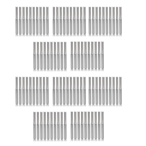 NJTHNTJR 100 StüCke 2 FlöTe Cnc FräSer 3,175 mm Gerade Schlitz Wolfram Stahl FräSer für Kunststoff von NJTHNTJR