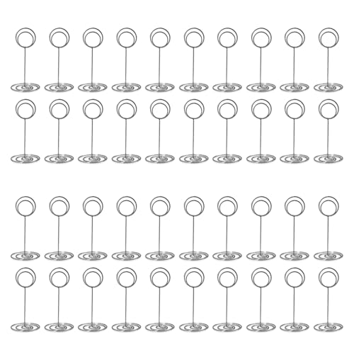 NJTHNTJR Tischnummernhalter 40 StüCk - 3,35 Tischkartenhalter TischnummernstäNder für Hochzeitsfeier, Abschlussfeier, Empfang D von NJTHNTJR