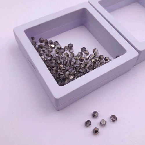 NKGWQ Kristallperlen, 4/3 mm, Doppelkegel-Glasperlen, Strass-Perlen für Mädchen und Frauen, zum Selbermachen von Halsketten und Schmuck, 10 Farben, 170/220 Stück von NKGWQ