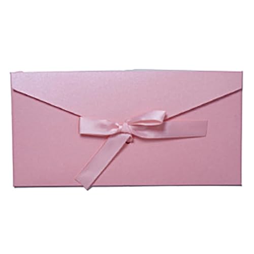 NMZXSTKN Hochzeitseinladungen Karte 10 Stück Vintage schillernde Papierumschläge for Briefe, Versandtaschen-Set, Kraft-Briefumschläge for Hochzeitseinladungen, Geschenkpostkarten(Long-pink) von NMZXSTKN