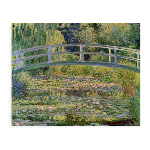 Malen Nach Zahlen Erwachsene Berühmte Gemälde 40X50Cm Monet Famous Paintings - The Japanese Bridge The Water Lily Pond - Malen Nach Zahlen Landschaft Auf Leinwand Für Kinder,A1 von NNALEGS