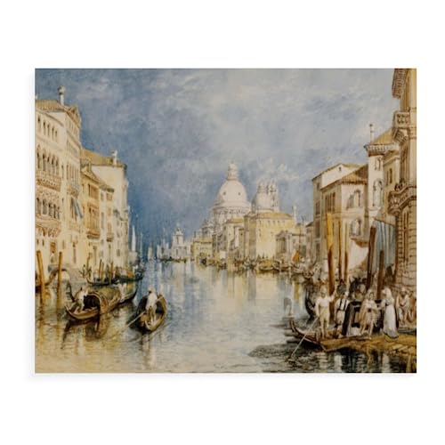 Malen Nach Zahlen Erwachsene Landschaften - Berühmte Gemälde Joseph Mallord William Turner - The Grand Canal Venice - 40X50Cm Leinwand Kinder,B10 von NNALEGS