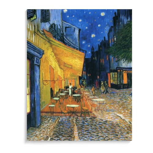 Malen Nach Zahlen Erwachsene Mit Rahmen Landschaften - Cafe Terrace On The Place Du Forum-Van Gogh 40X50Cm Malen Nach Zahlen Leinwand Bekannte Gemälde Mit Acryl,A3 von NNALEGS