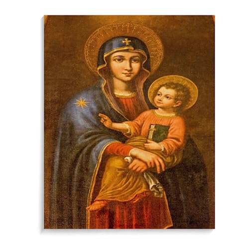 NNALEGS Malen Nach Zahlen Erwachsene Religion Jungfrau Maria 40X50Cm Malen Nach Zahlen Leinwand Mit Rahmen Kinder,Malen Nach Zahlen Erwachsene Anfänger Set Landschaft Groß,C19 von NNALEGS