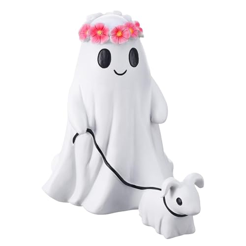 NNCSNE Halloween-Geist-Spaziergang-Hund, Statue, Geist-Spaziergang-Hundefigur, 6 Zoll, Gruselige Geist-Spaziergang-Geisterhund-Skulptur for Die Tisch- Und Innendekoration Zu Hause von NNCSNE