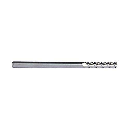 WNJ-Tool, 1 Stücke Schaftfräser Aluminium 4mm 6mm 8mm 3Flute Fräser Extra Lange 75mm 100mm HRC50 Helix Flache Schaftfräser CNC Drehmaschine Fräswerkzeug (Dimensions : HRC50 3F D6x100) von NO LOGO