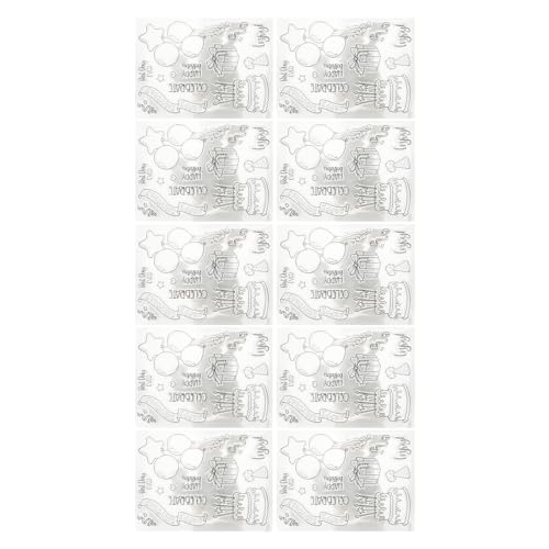 10PCS Klare Stempel Wiederverwendbare Eltern-Kind-Interaktion Transparente Stempel Werkzeug für DIY Scrapbooking Karte, Der Alben (T2019) von NOENNULL