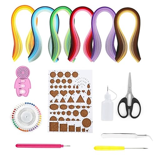 NOENNULL Quilling-Set für Anfänger für Kinder und Erwachsene, 14-teiliges Papier-Quilling-Set mit Papier-Quilling-Werkzeugen und Zubehör, Design-Zeichnungs-Handwerkswerkzeug von NOENNULL