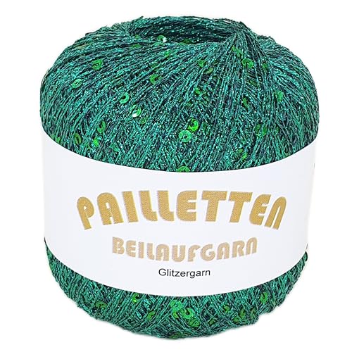 Pailletten Beilaufgarn auf 25 Gramm Knäuel Farbe Grün mit Pailletten in Grün von NOGA EFFEKTGARN GmbH