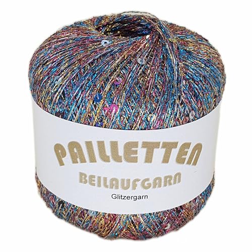 Pailletten Beilaufgarn auf 25 Gramm Knäuel Farbe Multicolor mit Pailletten in Multicolor von NOGA EFFEKTGARN GmbH