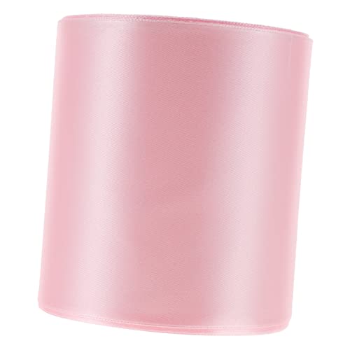 NOLITOY 1 Rolle 10cm Band Klammer Schleife Haarspangen Haarklammerband Geschenkbänder Ein Verpackungsband Diy Kopfschmuckband Handgefertigtes Band Zarte Bänder Geschenkband Rosa Polyester von NOLITOY