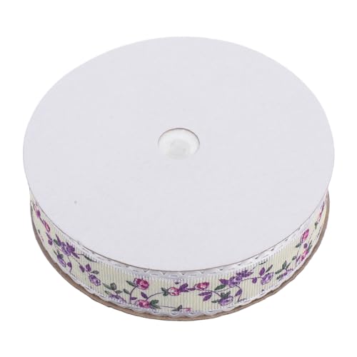 NOLITOY 1 Rolle Spitzen band Schleife Ornament-Diffusor kleines Blumenband Dekorativer Diffusor Wandtablett dekoration geschenkband Blumenbänder Bänder mit Blumenmotiv Polyester Violett von NOLITOY