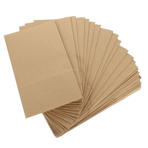 NOLITOY 1 Satz Tüte Aus Kraftpapier Papiertüten Weihnachstüten Brotzeittüten Kraftpapierbeutel Sackständer Taschen Kühltasche Fan-shop Snacktüten Aus Papier Brottüten Aus Papier 100st von NOLITOY