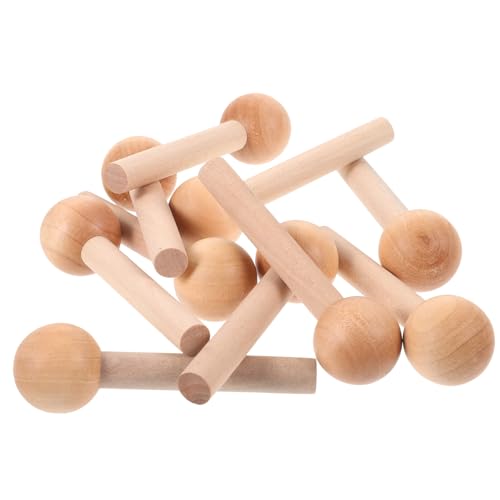 NOLITOY 10 Stück Holzstifte Planke Steckbretter für Wände lange Stecktafelhaken Gitterwandhaken Hakenstopper für Stecktafeln Haken für Lochwand Stecknadeln aus Holz Haken pegboard hölzern NOLITOY 10 Stück Holzstifte Planke Steckbretter für Wände lange Stecktafelhaken Gitterwandhaken Hakenstopper für Stecktafeln Haken für Lochwand Stecknadeln aus Holz Haken pegboard hölzern von NOLITOY