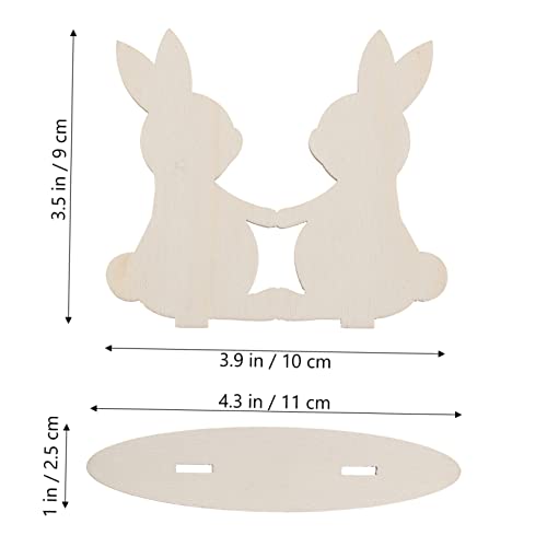 NOLITOY 10 Stück Kaninchen-Verzierung Handwerk Hase Decoupage-Papier basteln dekoration Holz NOLITOY 10 Stück Kaninchen-Verzierung Handwerk Hase Decoupage-Papier basteln dekoration Holz von NOLITOY