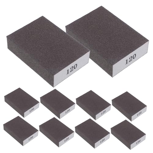 NOLITOY 10 Stück Teiliges Doppelseitiger Schleifschwamm Körnung mit Ergonomischem Griff Waschbar Weich und Flexibel für Holz Metall Trockenbau und Möbelpolitur Hohe Dichte für NOLITOY 10 Stück Teiliges Doppelseitiger Schleifschwamm Körnung mit Ergonomischem Griff Waschbar Weich und Flexibel für Holz Metall Trockenbau und Möbelpolitur Hohe Dichte für von NOLITOY