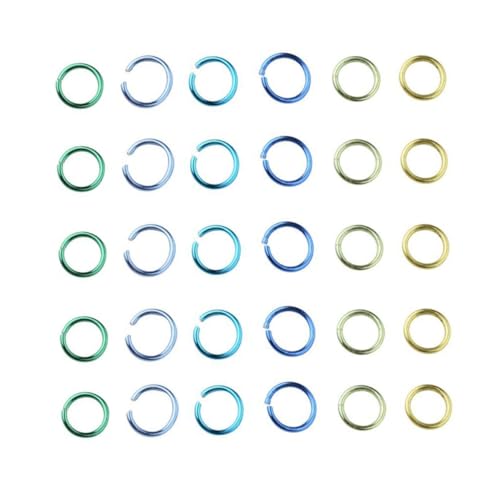 NOLITOY 1080 Stück Aluminium Sprungringe Biegeringe Farbige Open Jump Rings für Schmuckherstellung DIY Basteln Verbinder Anhänger Ringe Zubehör NOLITOY 1080 Stück Aluminium Sprungringe Biegeringe Farbige Open Jump Rings für Schmuckherstellung DIY Basteln Verbinder Anhänger Ringe Zubehör von NOLITOY