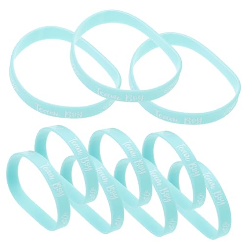 NOLITOY 12 Stück Team Boy Armbänder Geschlecht Offenbaren Armband Geschlecht Offenbaren Party Babyparty Armbänder von NOLITOY