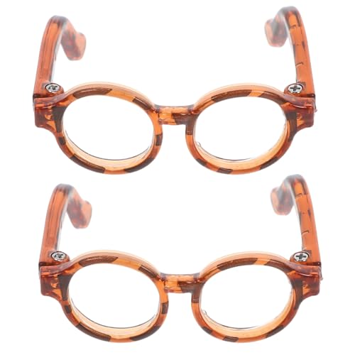 NOLITOY 2 Paare Mini -Brillen -Puppenzubehör Puppenbrille kleine Brille stilvolle Brillenrequisiten Puppe verkleiden Sich Sonnenbrillen Puppe Sonnenbrille Plastik Leopard NOLITOY 2 Paare Mini -Brillen -Puppenzubehör Puppenbrille kleine Brille stilvolle Brillenrequisiten Puppe verkleiden Sich Sonnenbrillen Puppe Sonnenbrille Plastik Leopard von NOLITOY