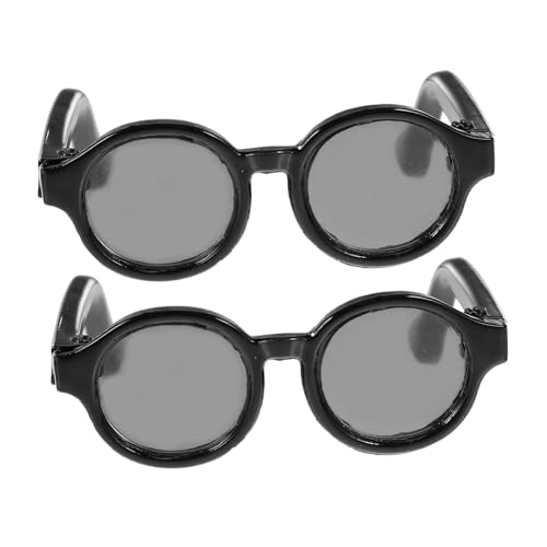NOLITOY 2 Paare Mini -Brillenzubehör Lesebrille für Puppen Puppenbrille Ankleiden Gläser kleine Brille kleine Puppensonnenbrille Mini-Brillen-Requisiten Plastik Black NOLITOY 2 Paare Mini -Brillenzubehör Lesebrille für Puppen Puppenbrille Ankleiden Gläser kleine Brille kleine Puppensonnenbrille Mini-Brillen-Requisiten Plastik Black von NOLITOY