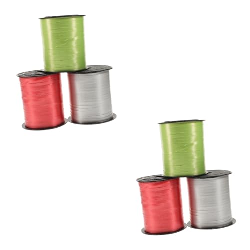 NOLITOY 2 Sätze Ballongurt Hochzeitsdeko Ribbon Party Dekoration Geschenkband Konfetti Schleife Tank Basteln Hochzeitsgeschenke Paketband Verpackungsband Für Plastik 3 Rollen * 2 von NOLITOY