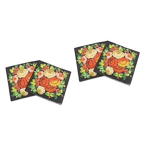 NOLITOY 40 Stk Partei Seidenpapier Bedrucktes Serviettenpapier Blumenservietten Aus Papier von NOLITOY