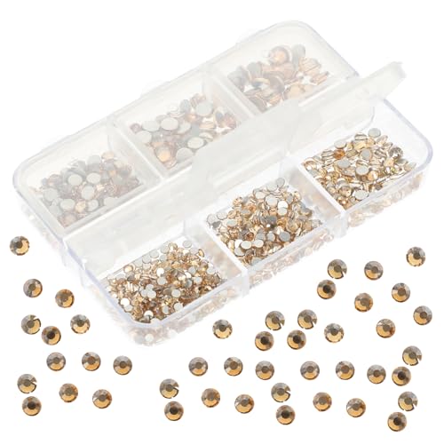 NOLITOY 6er Box Nail Art Charms Strasssteine Flachrückige Für DIY Maniküre Dekorationen Nail Art Zubehör Für Kreative Nageldesigns von NOLITOY