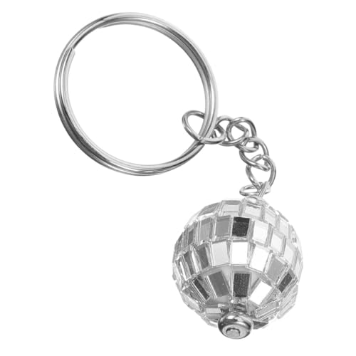 NOLITOY Disco Kugel Schlüsselanhänger Retro Discokugel Anhänger Entzückendes Ornament Für Taschen Und Schlüssel Glänzender Hängeanhänger Für Partys Und Dekorationen von NOLITOY