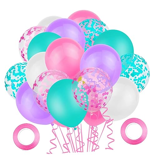 NOLITOY Einhorn Latexballons Set Hochzeitsfeier Bunte Partyballons Mit Glitzer Effekten Für Kindergeburtstag Und Traumfeiern Für Mottopartys von NOLITOY