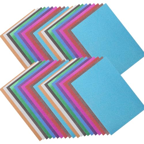 NOLITOY Glitzerpapier Multifunktionales Bastelpapier Farben Selbstklebende Selbstklebende Für DIY Kunstprojekte Und Kreative von NOLITOY