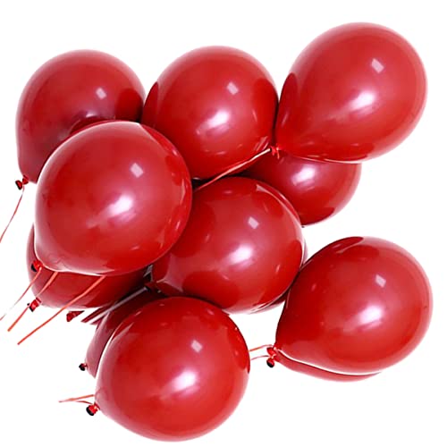 NOLITOY Latexballons Rubinrot Zarte Matte Ballons Für Partydekoration Geburtstagsfeiern Und Hochzeiten Luftballons Für Festliche Anlässe von NOLITOY