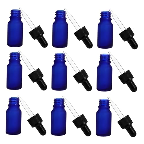 NOLITOY Mattglas Flasche Mit Pipette 10ml Ätherische Öle Tropfflaschen Für Reisen Praktische Flüssigkeitsdispenser Ideal Für Duftöle Und Kosmetikprodukte von NOLITOY