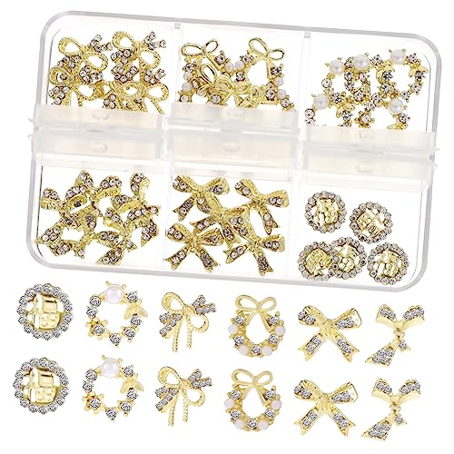 NOLITOY Nagel Charms Set Feine Nagel Dekorationen Für Maniküre Nail Art Zubehör Für Kreative Nagelgestaltungen Und Individuelle Nail Designs von NOLITOY