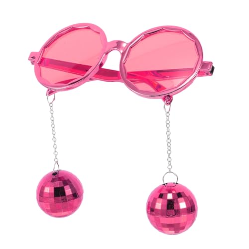 NOLITOY Partybrille lustige Sonnenbrillen für Frauen Disco-Party-Brille Disco-Accessoires Damen faschingsbrille hochzeitsparty lustige brille für erwachsene Disco -Zubehör Plastik Violet von NOLITOY