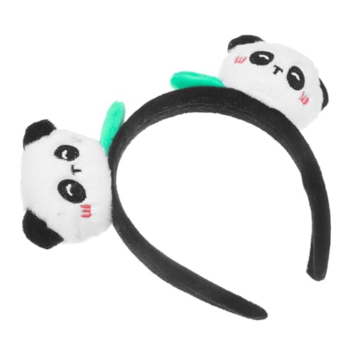 NOLITOY Plüsch-Panda-Stirnband Tier-Ohr-Stirnbänder Plüsch-Panda-Ohren Kostüm-Stirnband Haar Niedliche Ohr-Haar-Accessoires Halloween-Party-Kopfbedeckung von NOLITOY