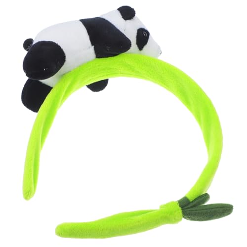 NOLITOY Plüsch-Panda-Stirnband Tier-Ohr-Stirnbänder Plüsch-Panda-Ohren Kostüm-Stirnband Haar Niedliche Ohr-Haar-Accessoires Halloween-Party-Kopfbedeckung von NOLITOY