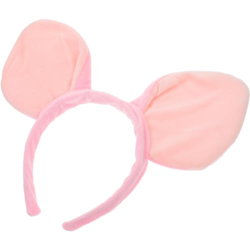 NOLITOY Schweineohren Stirnband Plüschtier Haarband Cartoon Haarband Kopfbedeckung Für Frauen Mädchen Geburtstag Ostern Halloween Cosplay Party von NOLITOY