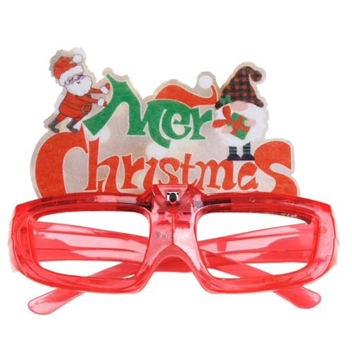 NOLOWY Neujahrsbrille, Karneval, Weihnachtsbrille, Foto-Requisiten, leuchtende Dekorationen, Neujahr, Teenager, Erwachsene, Weihnachtsgeschenke von NOLOWY