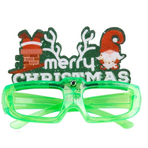 NOLOWY Neujahrsbrille, Karneval, Weihnachtsbrille, Foto-Requisiten, leuchtende Dekorationen, Neujahr, Teenager, Erwachsene, Weihnachtsgeschenke von NOLOWY