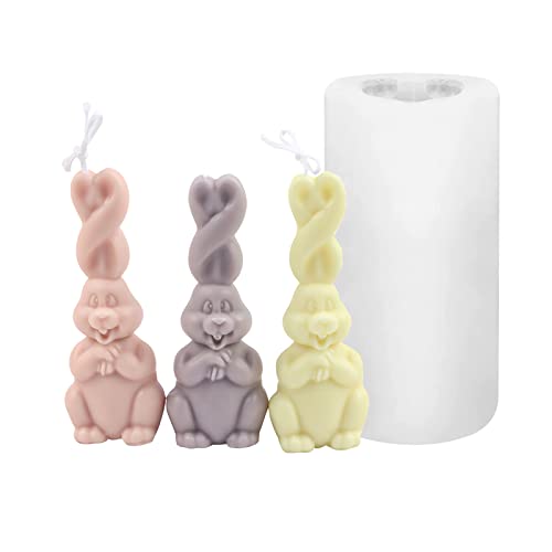 Ostern Kaninchen Kerzen Gießformen ostern kaninchen silikonform kerze 3D Osterhase Silikonform Kerzenformen Ostern Kaninchen Silikonform Kerzenformen 3D Osterhase Silikon Form 3D Kerze Silikonform (A) von NOMEY