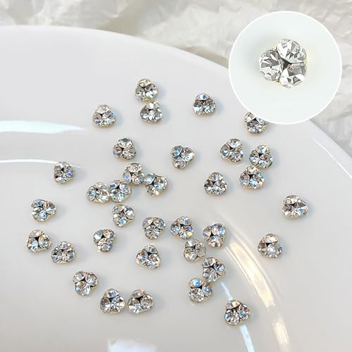 10 Stück modische Glaskunst-Charms, Kristall-Strasssteine, Strasssteine, Maniküre, Dekoration, Kunstkristalle, Schmuckzubehör, Kristall für Nägel, Dekoration, Zubehör 10 Stück modische Glaskunst-Charms, Kristall-Strasssteine, Strasssteine, Maniküre, Dekoration, Kunstkristalle, Schmuckzubehör, Kristall für Nägel, Dekoration, Zubehör von NONGYU