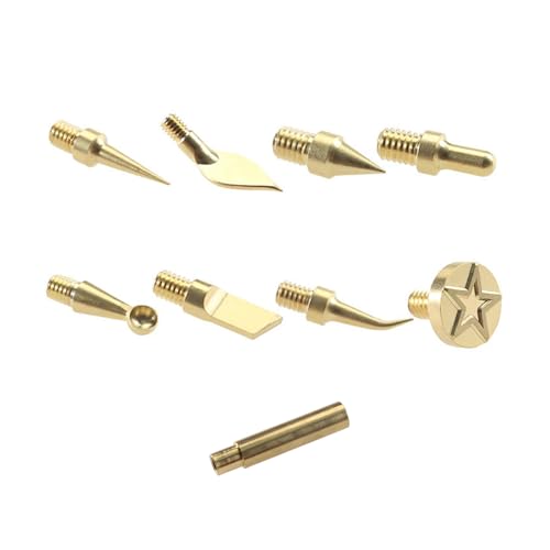 Druckteile Wärmeeinführungswerkzeug Messing Hot Melt Inset Iron Tip Heat Nut für 2,4 Lötkolbenspitze Heißschmelzstanzen Druckteile Wärmeeinführungswerkzeug Messing Hot Melt Inset Iron Tip Heat Nut für 2,4 Lötkolbenspitze Heißschmelzstanzen von NONGYU