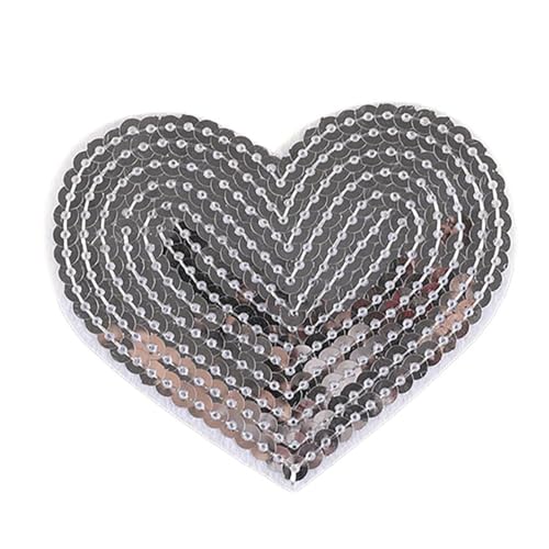NONGYU Aufnäher zum Aufbügeln in Herzform, zum Aufnähen, bestickt, für Kleidung, Taschen, Mäntel, 10 Stück NONGYU Aufnäher zum Aufbügeln in Herzform, zum Aufnähen, bestickt, für Kleidung, Taschen, Mäntel, 10 Stück von NONGYU