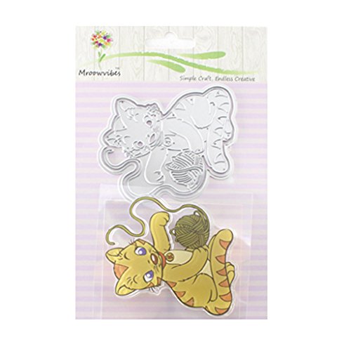 NONGYU Transparenter Silikonstempel + Stanzformen, Schablonenrahmen für Scrapbooking, Alben, Dekoration von NONGYU